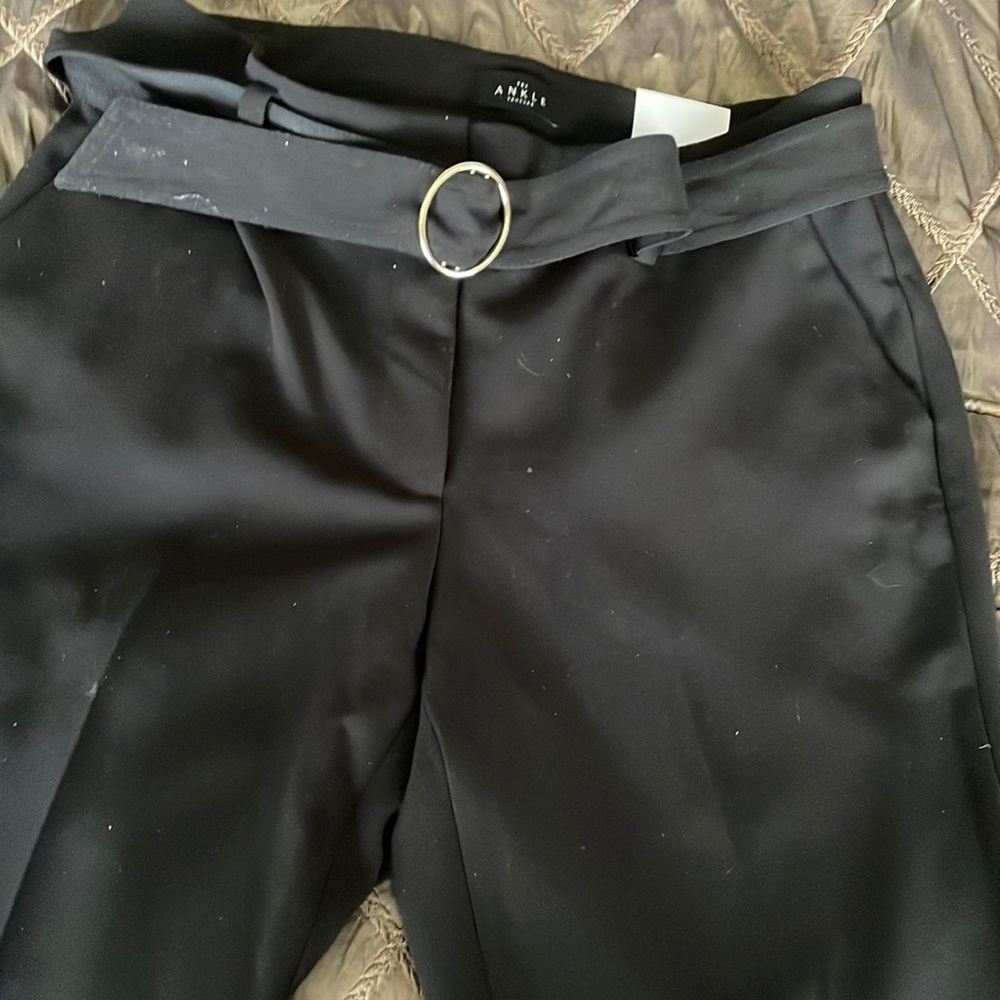 Black dress trousers
